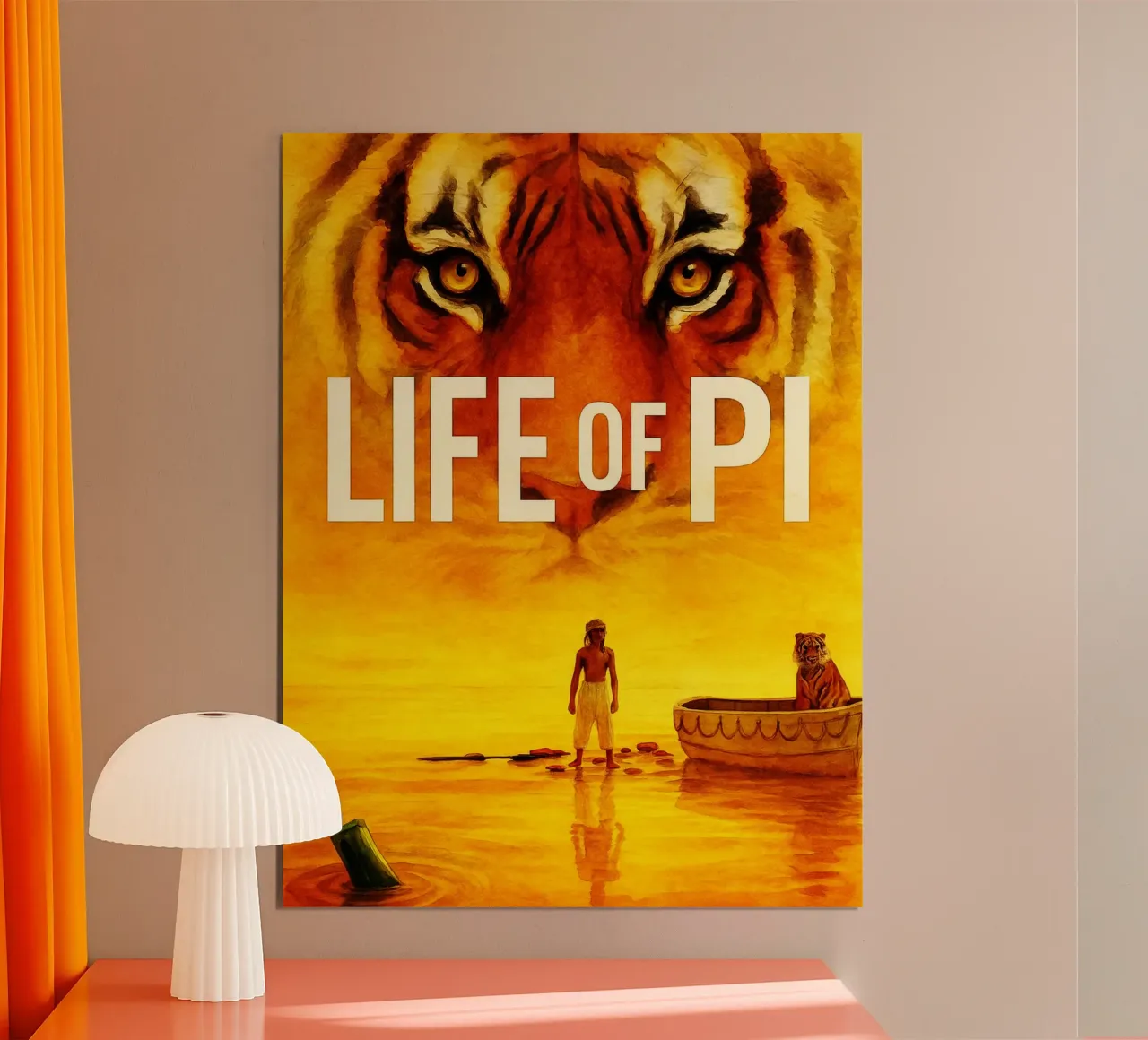 life of pi herschilderen verbeelding reproductie kunst poster met aluminium frame van SIQAYA