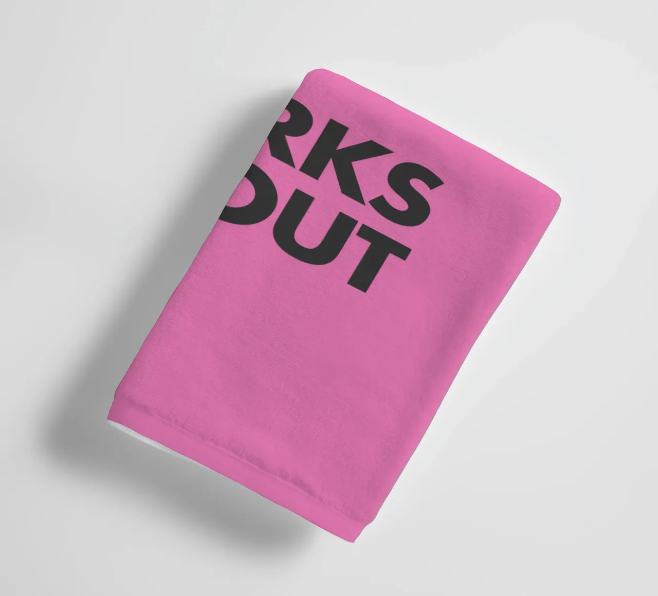 What If It All Works Out Rosa Inspirational Typografie drucken Handtuch von THE MOTIVATED TYPE