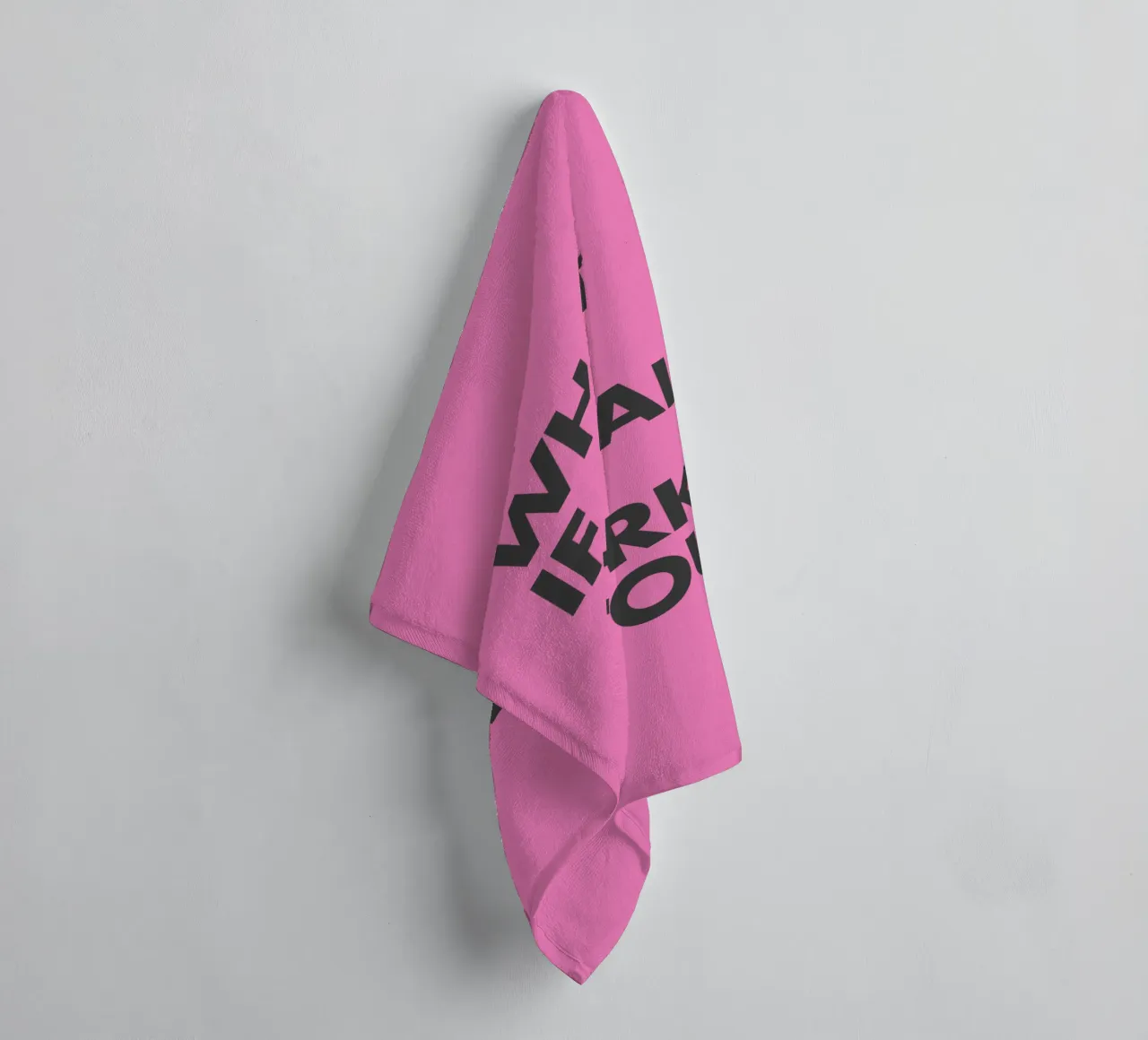 What If It All Works Out Pink Inspirational Typography Print towel by THE MOTIVATED TYPE