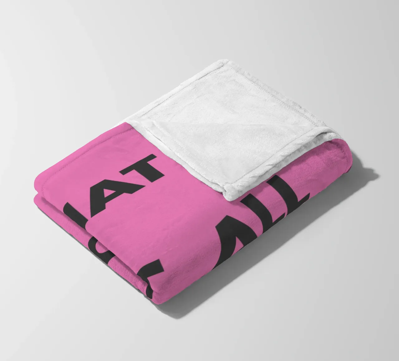 What If It All Works Out Pink Inspirational Typography Print fleece blanket by THE MOTIVATED TYPE