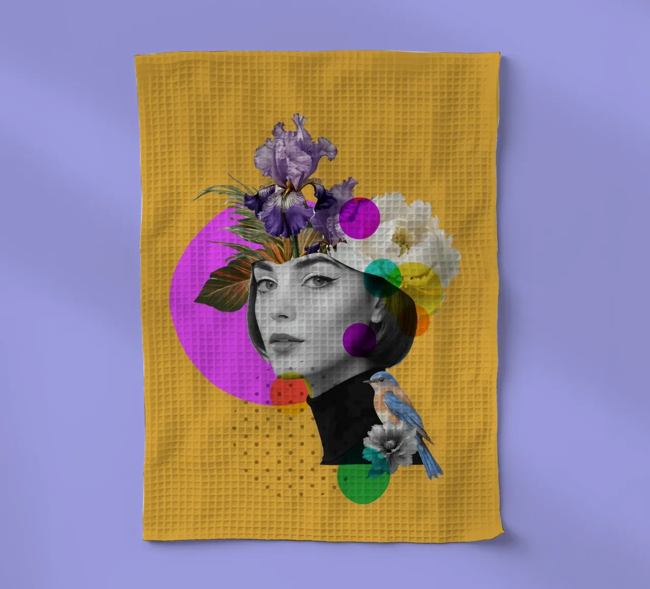 Floral Aura theedoek van Indigo Rain