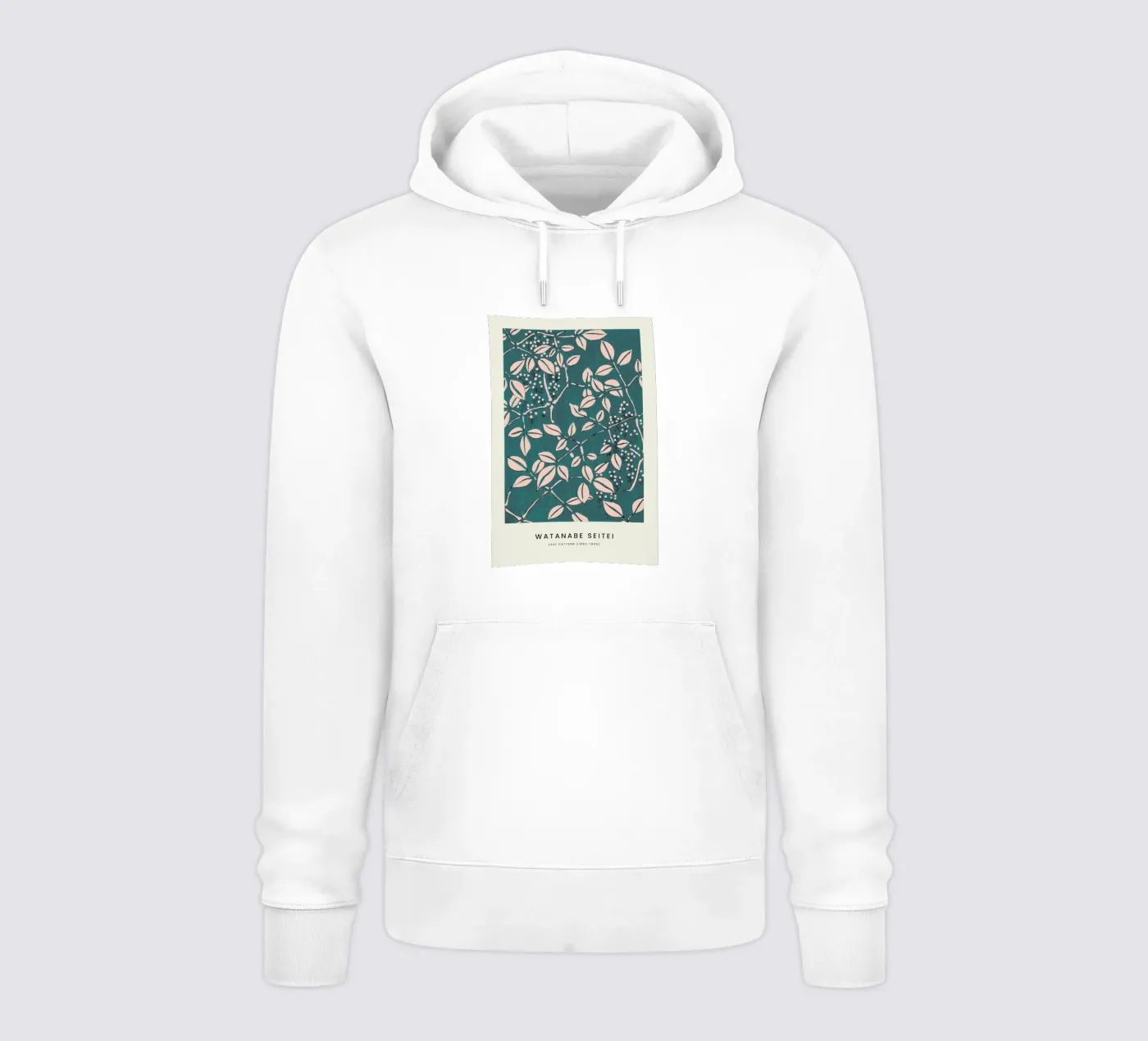 Seitei - Leaf Pattern felpa con cappuccio da Vintage by JUNIQE