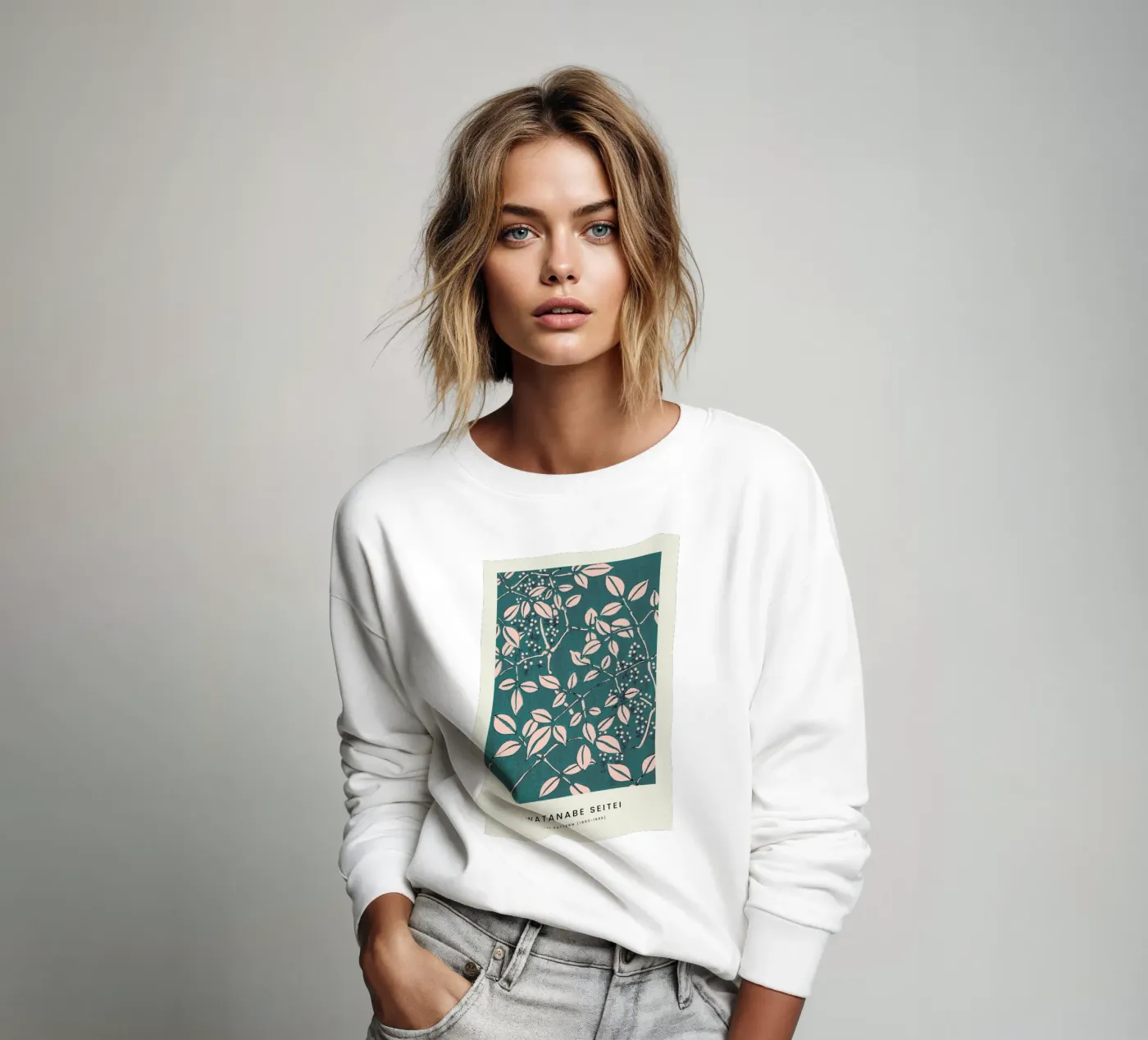 Seitei - Leaf Pattern felpa da Vintage by JUNIQE