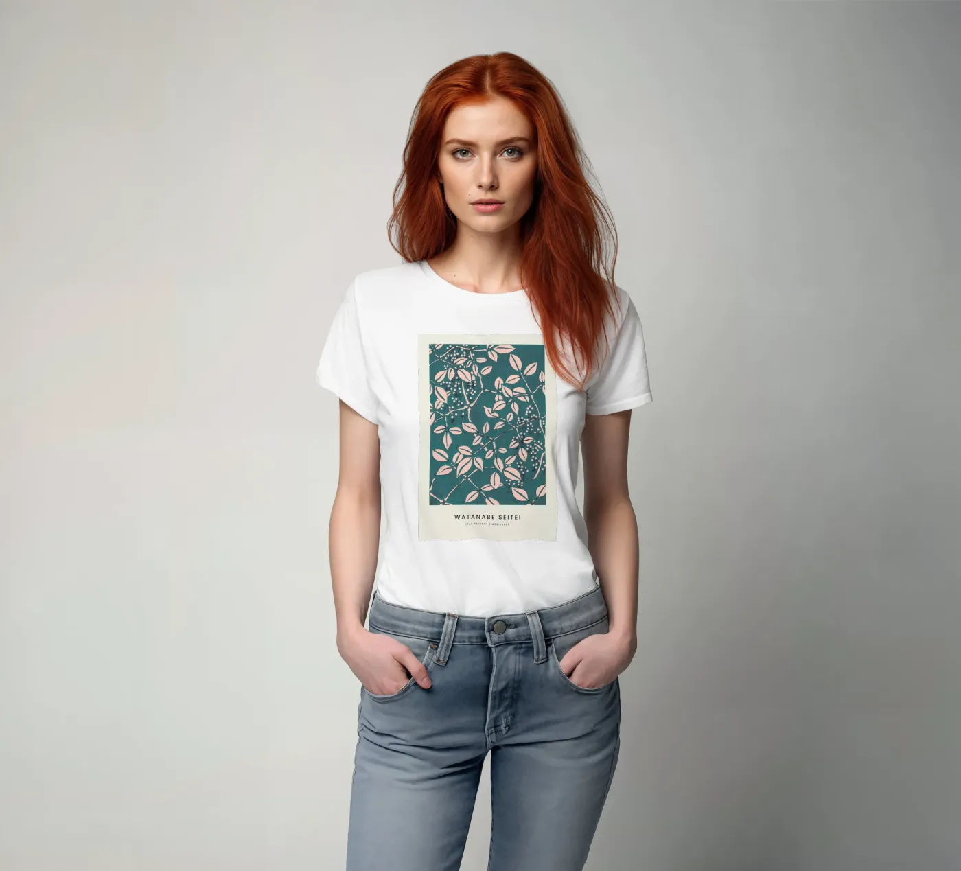 Seitei - Leaf Pattern t-shirt van Vintage by JUNIQE