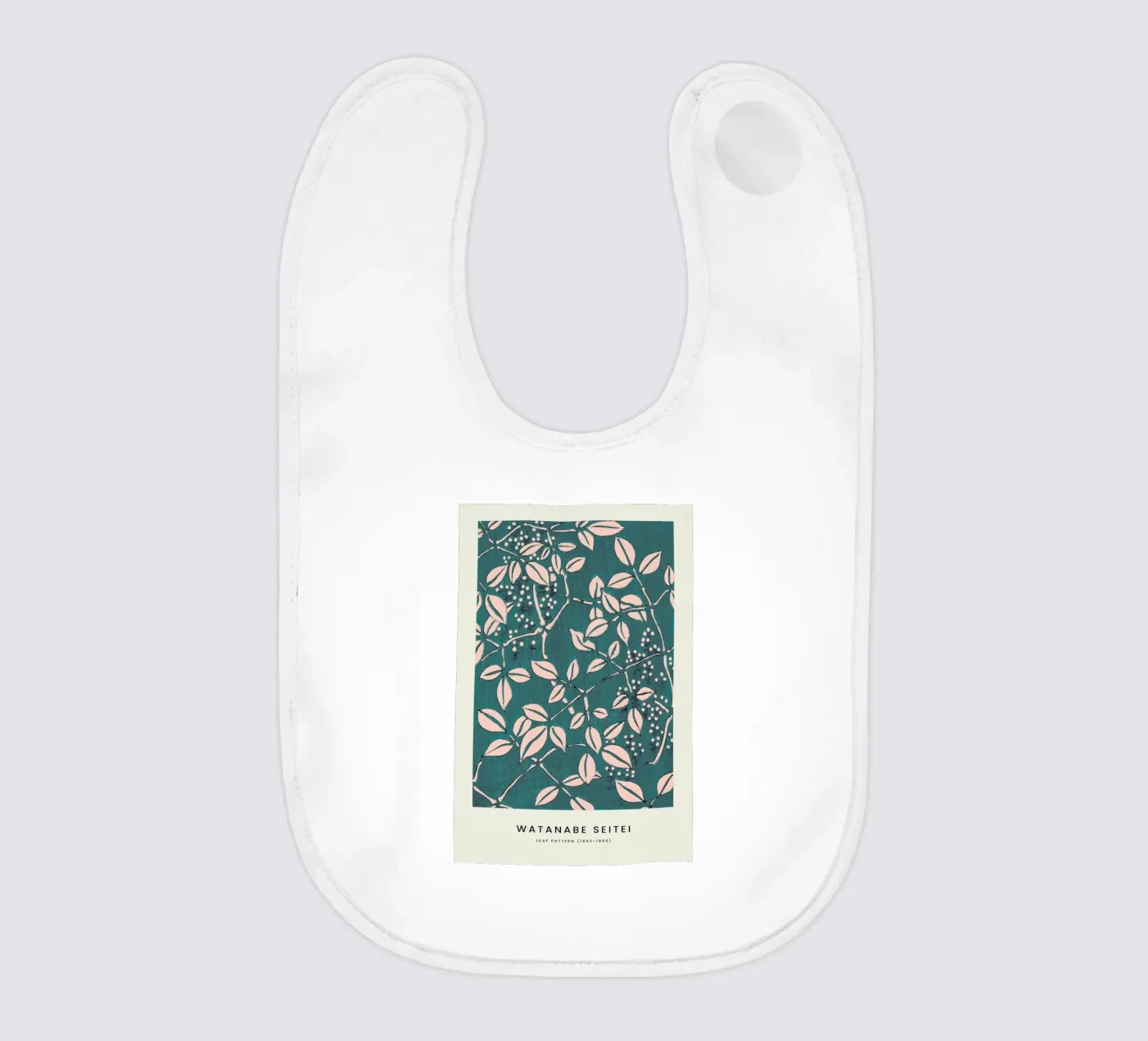 Seitei - Leaf Pattern Babylätzchen von Vintage by JUNIQE