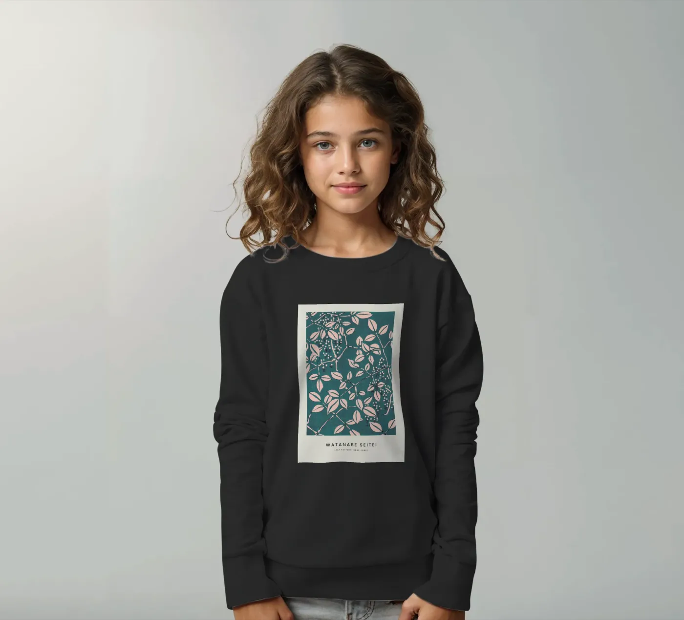 Seitei - Leaf Pattern kinder sweatshirt van Vintage by JUNIQE