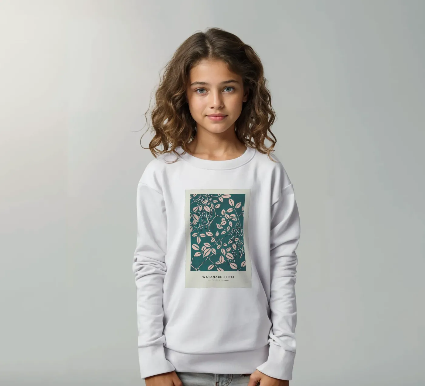 Seitei - Leaf Pattern kinder sweatshirt van Vintage by JUNIQE