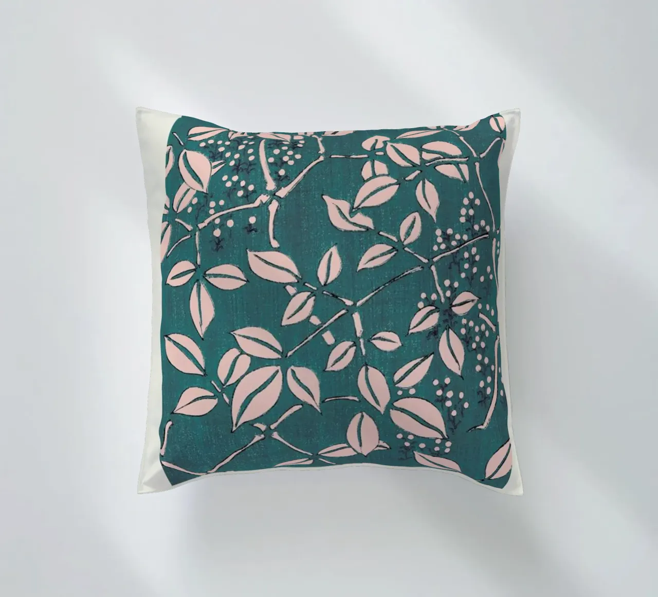 Seitei - Leaf Pattern cuscino da Vintage by JUNIQE