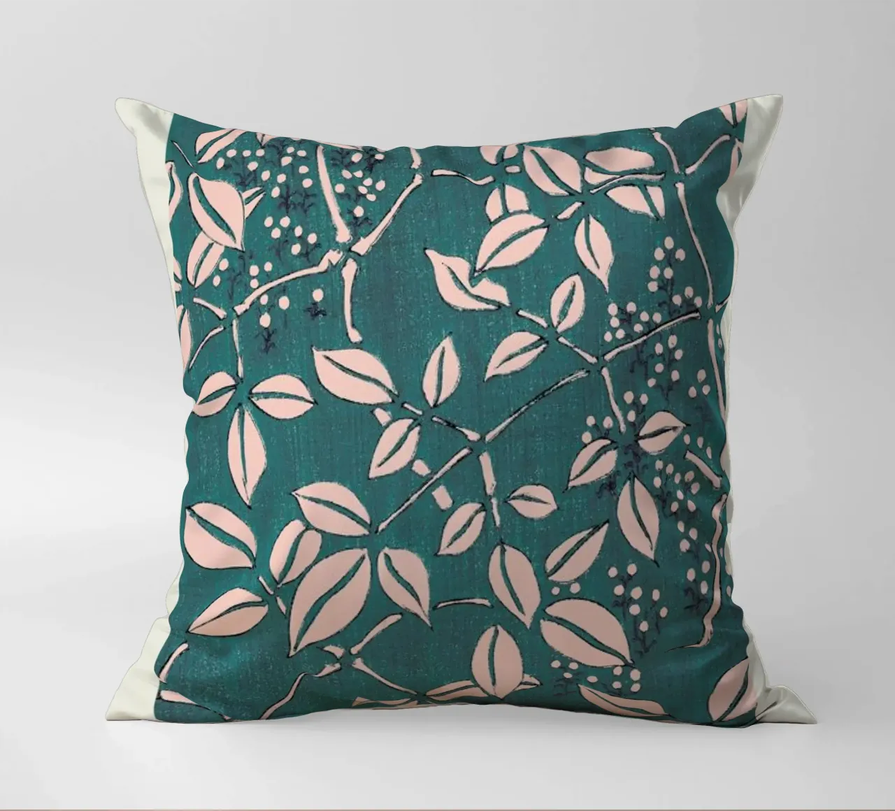 Seitei - Leaf Pattern cuscino da Vintage by JUNIQE