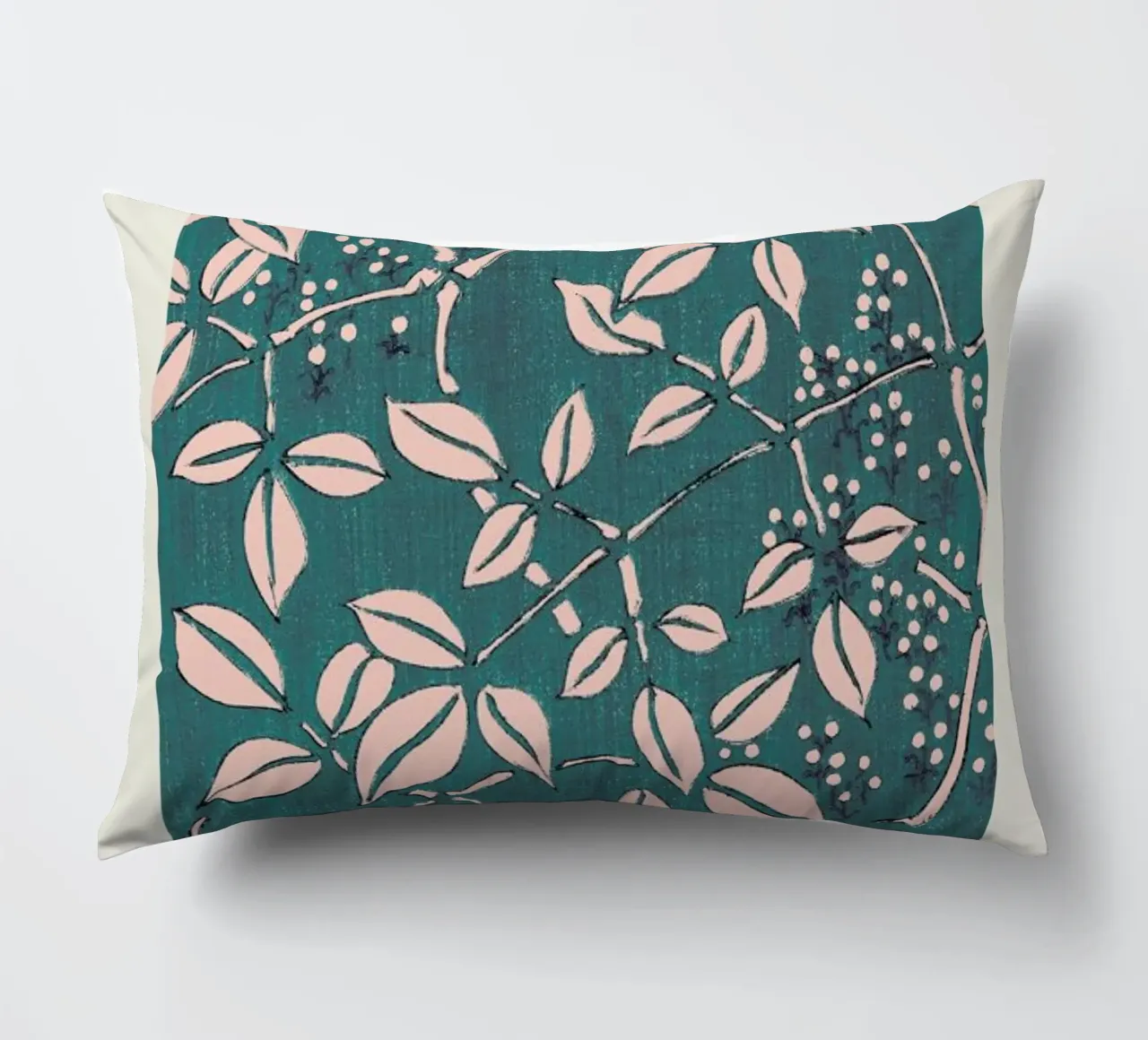 Seitei - Leaf Pattern cuscino da Vintage by JUNIQE