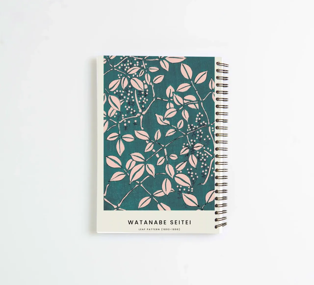 Seitei - Leaf Pattern spiral notebook by Vintage by JUNIQE