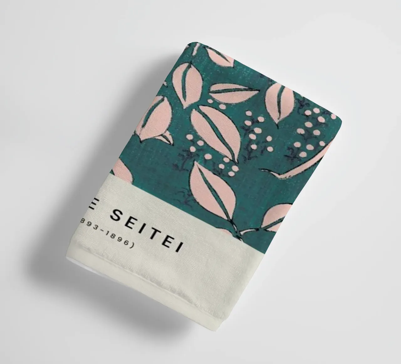 Seitei - Leaf Pattern badhanddoek van Vintage by JUNIQE