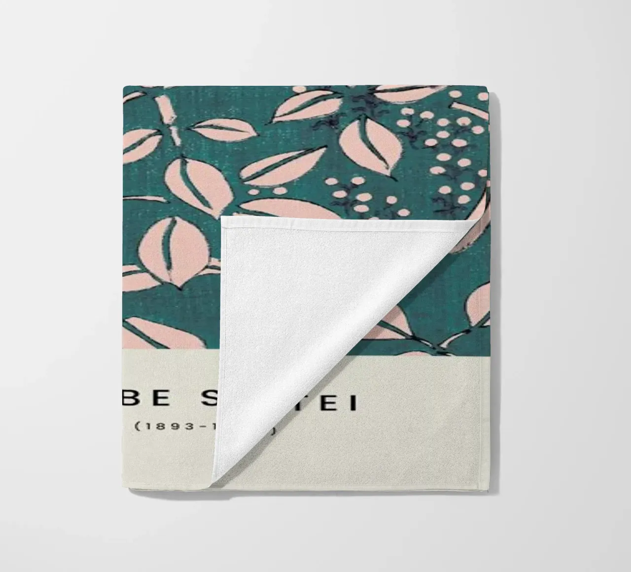 Seitei - Leaf Pattern Strandtuch von Vintage by JUNIQE