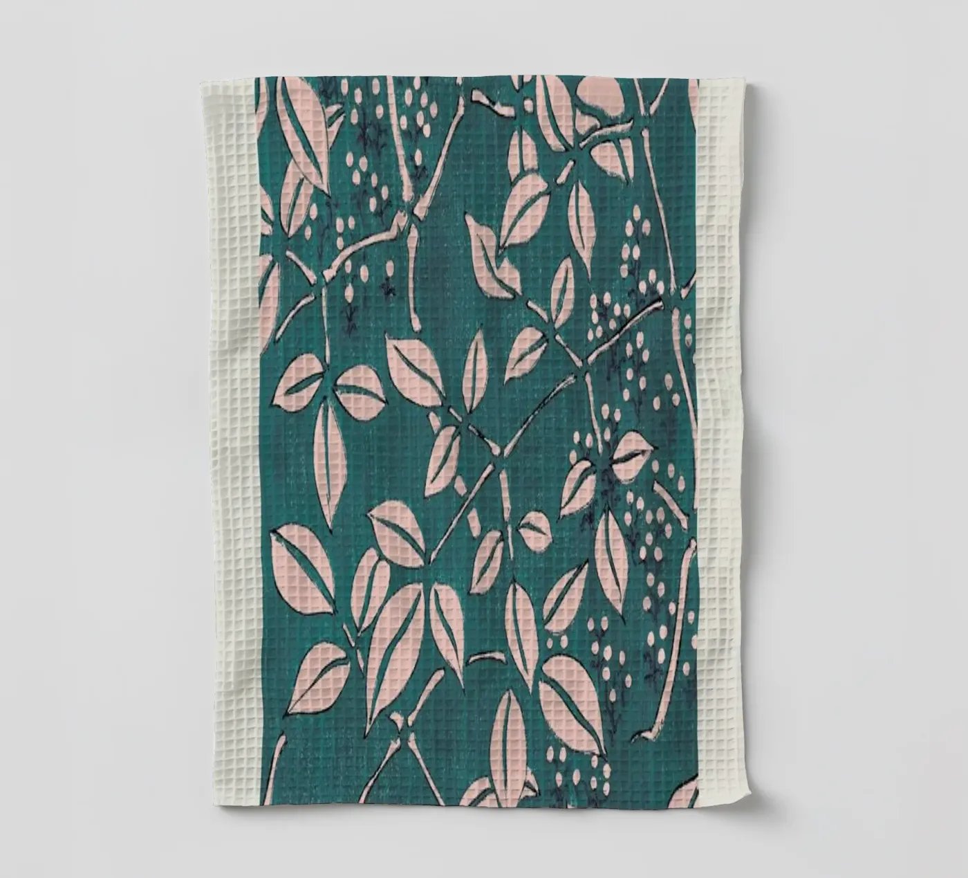 Seitei - Leaf Pattern canovaccio da cucina da Vintage by JUNIQE