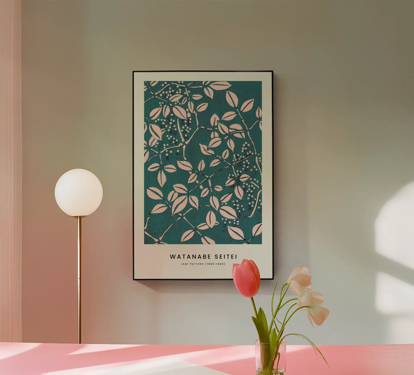 Seitei - Leaf Pattern acryl van Vintage by JUNIQE