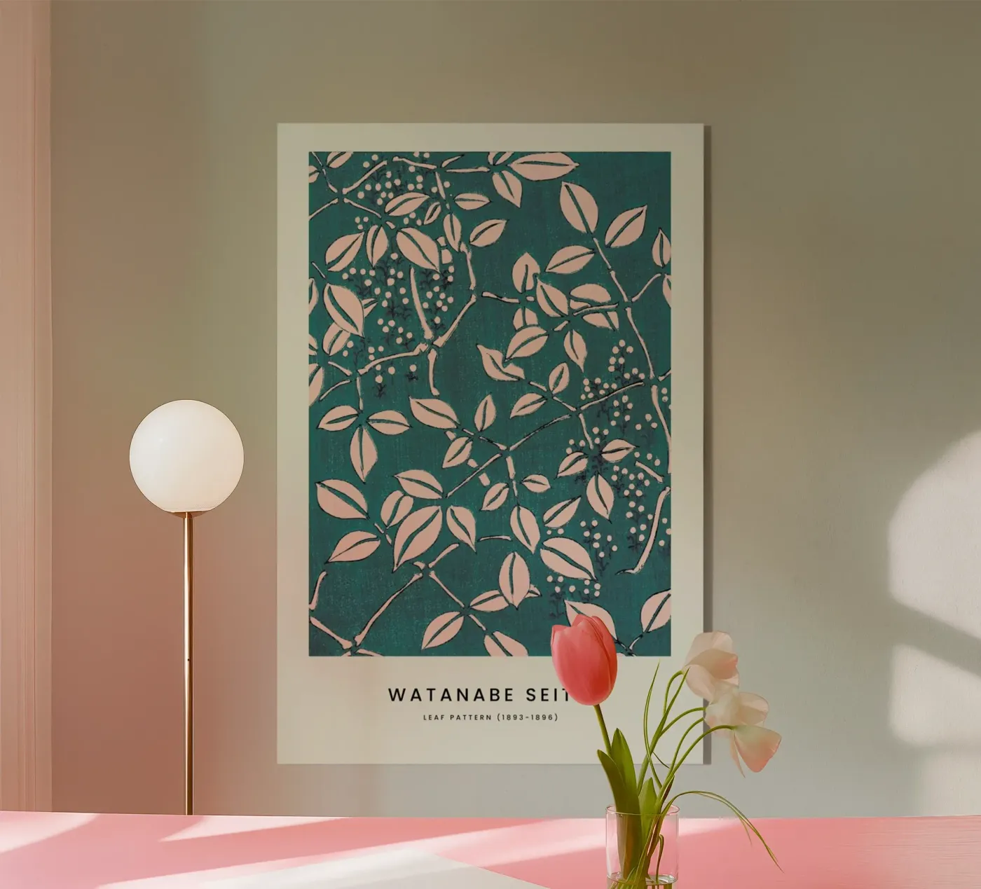 Seitei - Leaf Pattern plexiglas de Vintage by JUNIQE