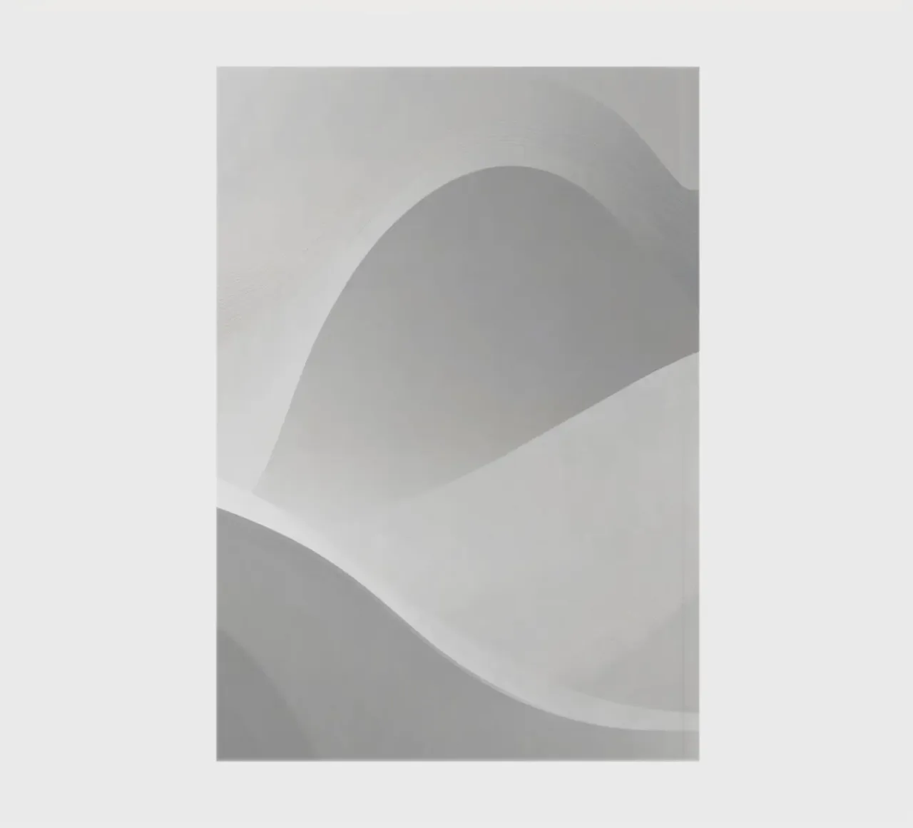 Soft white waves create an abstract composition notebook by DesignDoodle