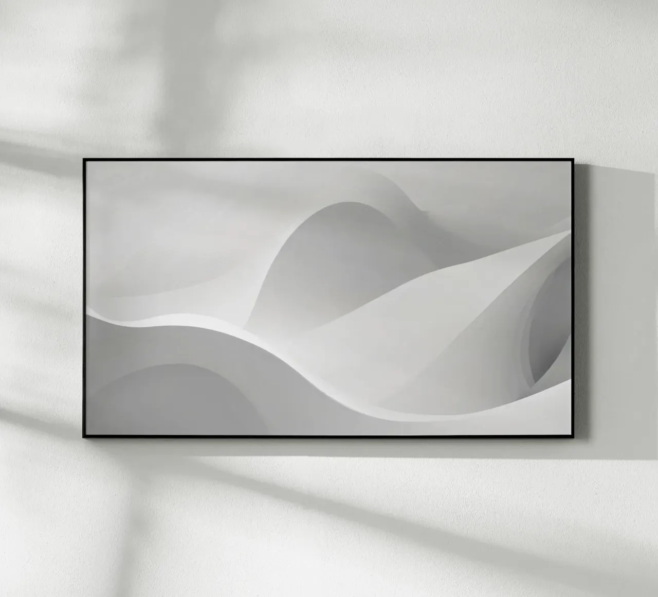 Morbide onde bianche creano una composizione astratta plexiglass da DesignDoodle