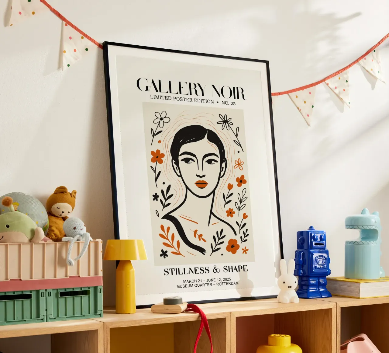 Gallery Noir No 25 poster con telaio in alluminio da treechild