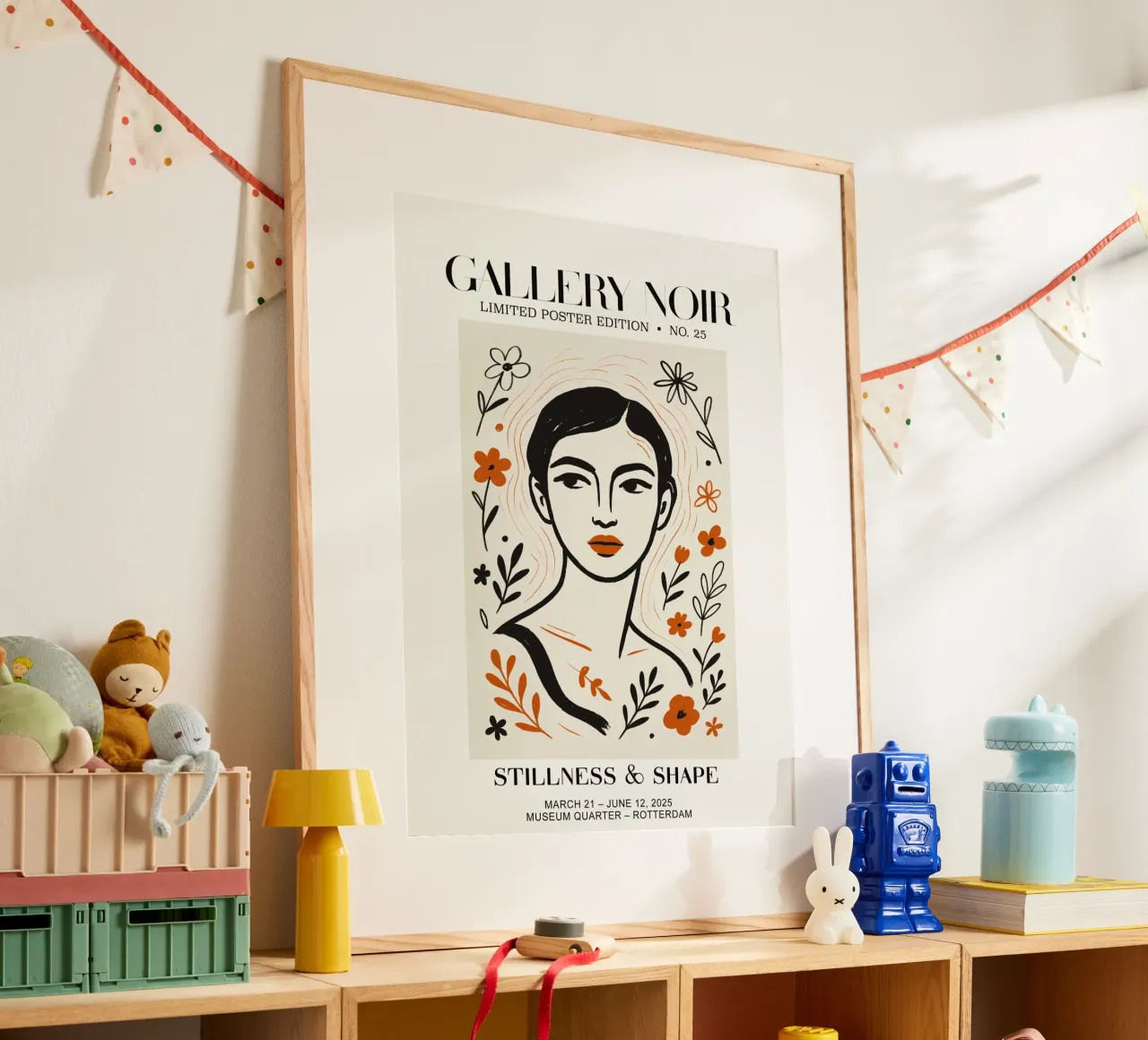 Gallery Noir No 25 poster con telaio in alluminio da treechild
