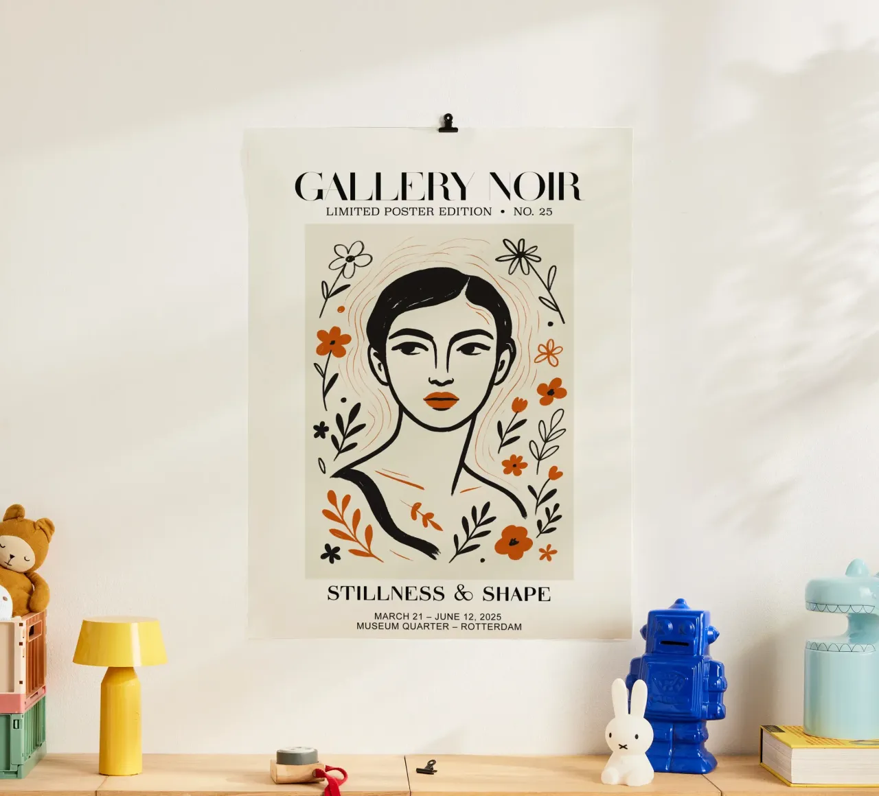 Gallery Noir No 25 poster con telaio in alluminio da treechild