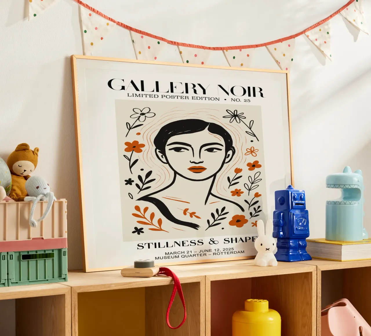 Gallery Noir No 25 poster con telaio in alluminio da treechild