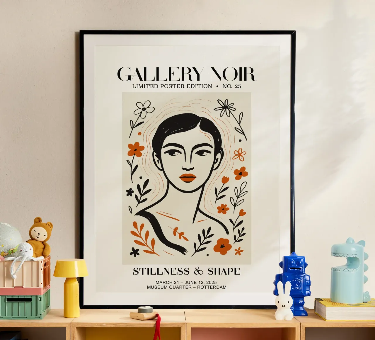 Gallery Noir No 25 poster con telaio in alluminio da treechild