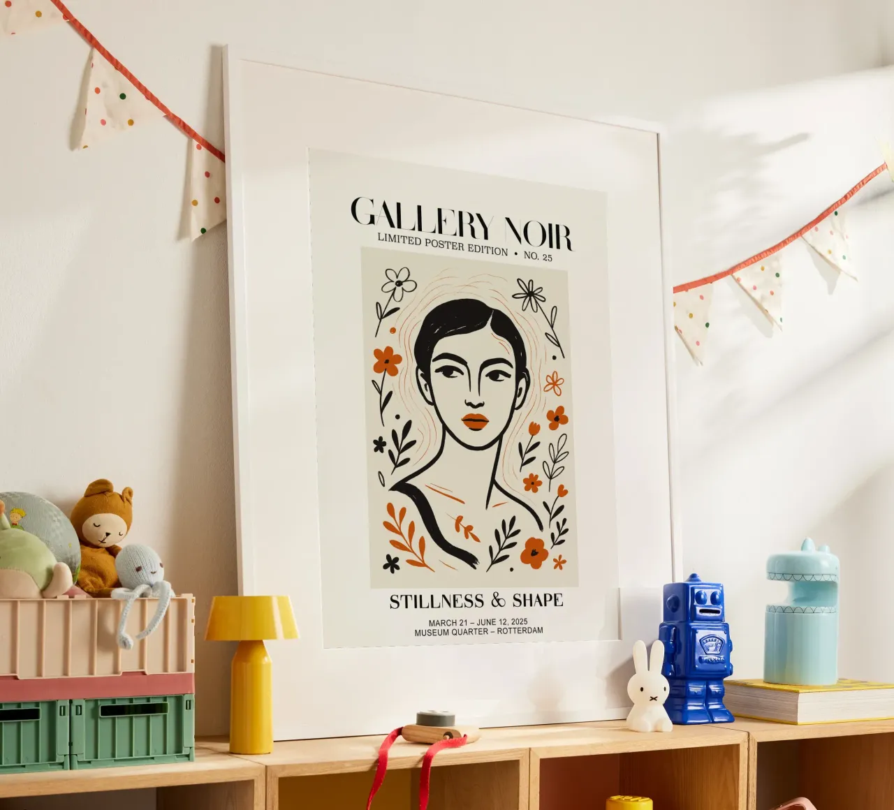 Gallery Noir No 25 poster con telaio in alluminio da treechild