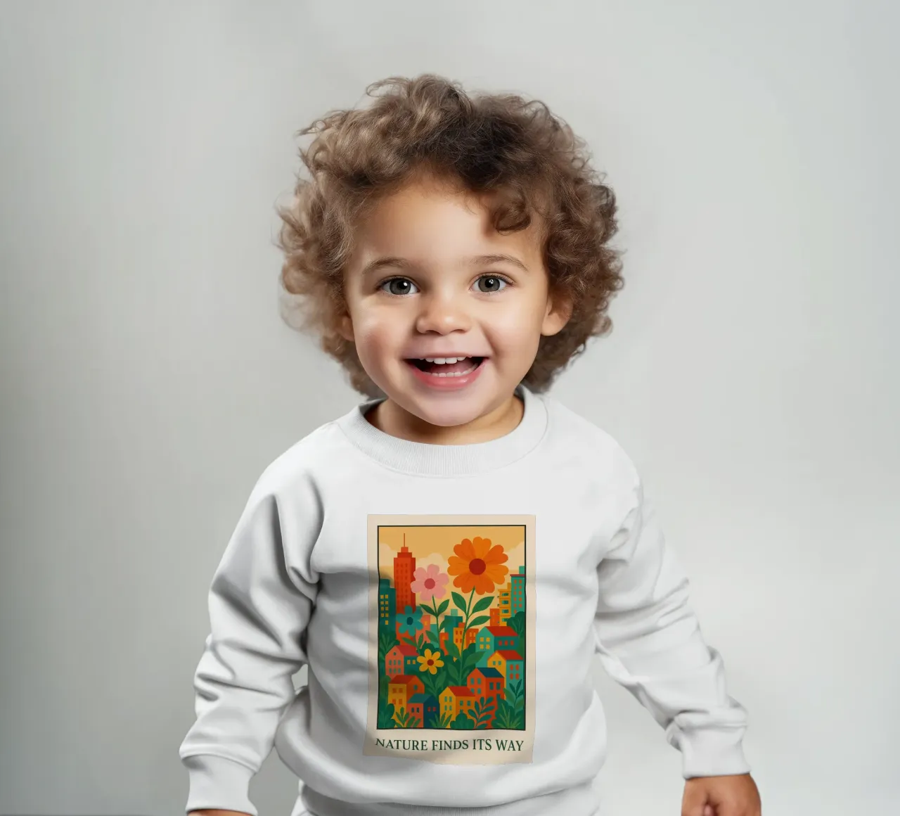 Urban Bloom - Nature Finds Its Way felpa neonato da theister