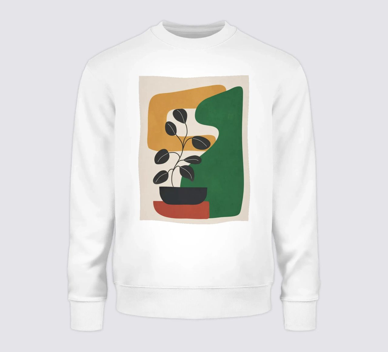Modern Abstract Minimal Shapes Branches Art 4 felpa da Nadjaa