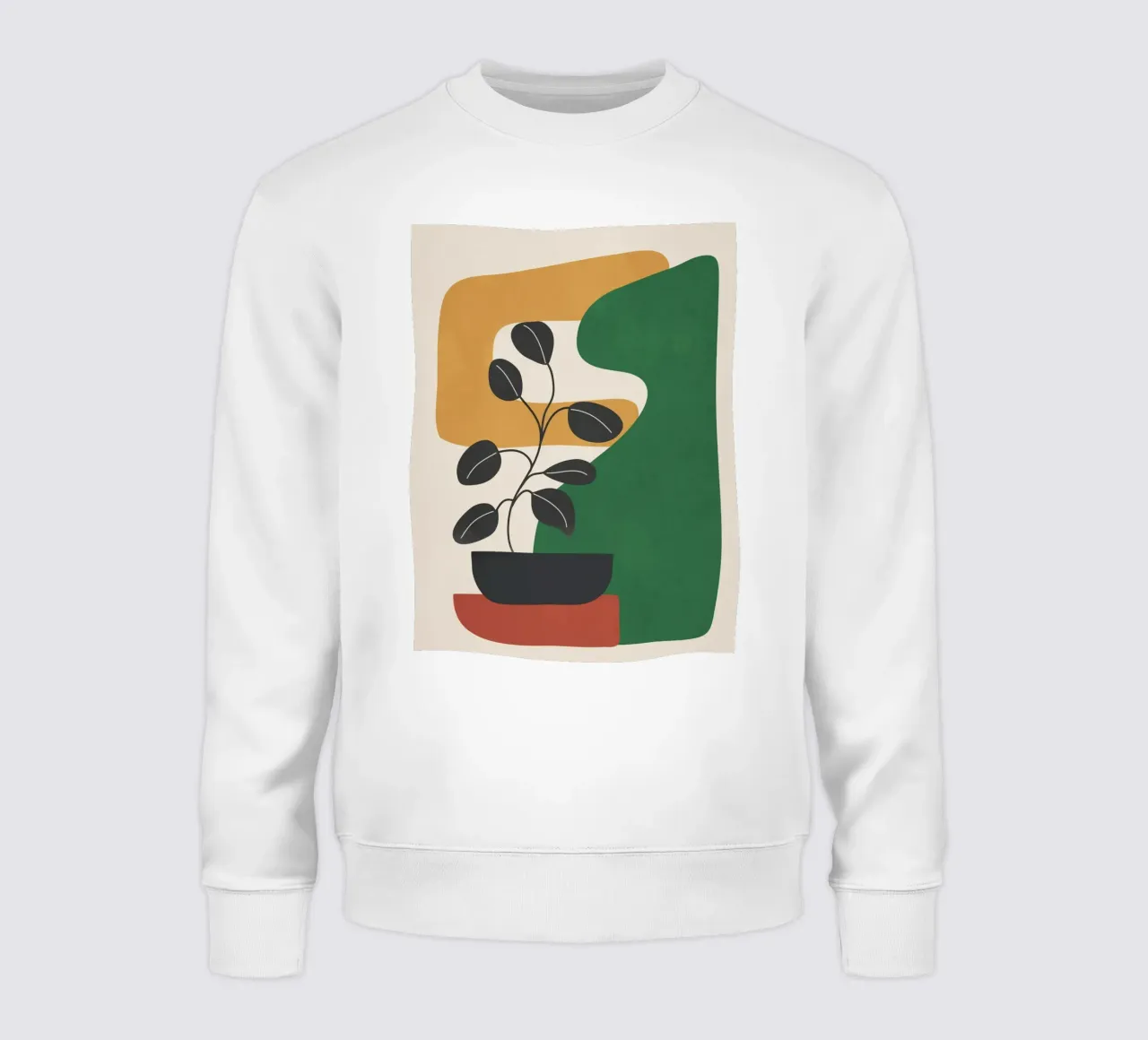Modern Abstract Minimal Shapes Branches Art 4 felpa da Nadjaa