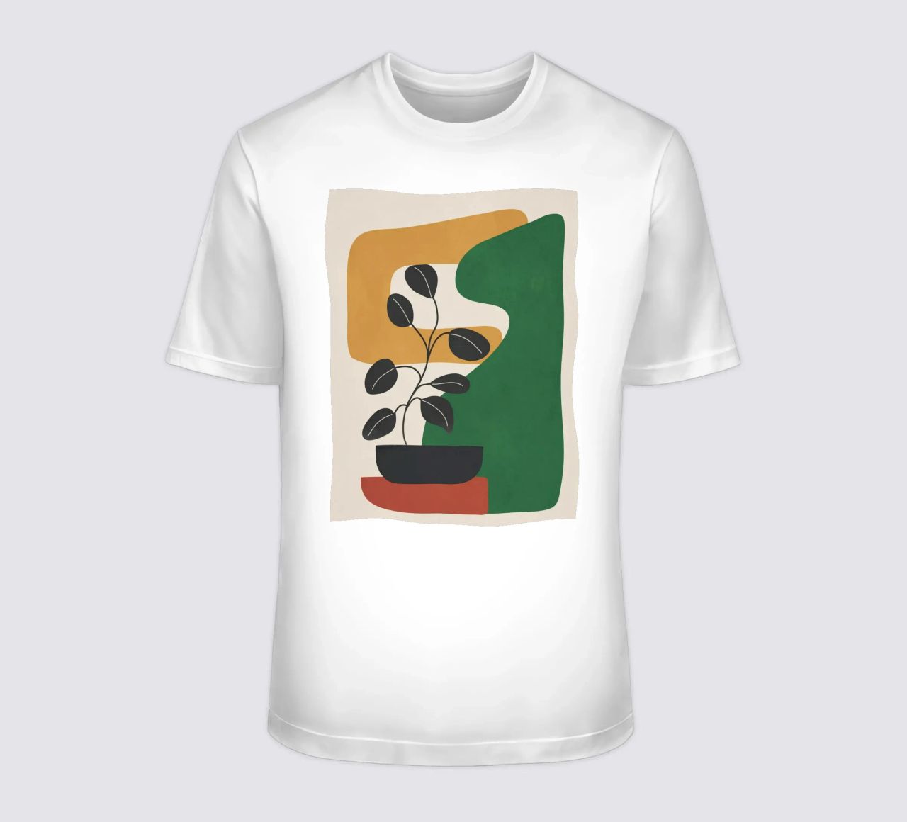 Modern Abstract Minimal Shapes Branches Art 4 t-shirt da Nadjaa