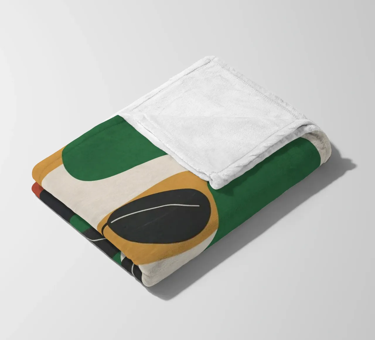 Modern Abstract Minimal Shapes Branches Art 4 coperta in pile da Nadjaa