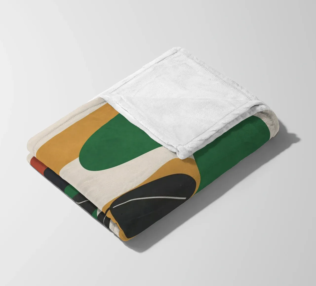 Modern Abstract Minimal Shapes Branches Art 4 coperta in pile da Nadjaa