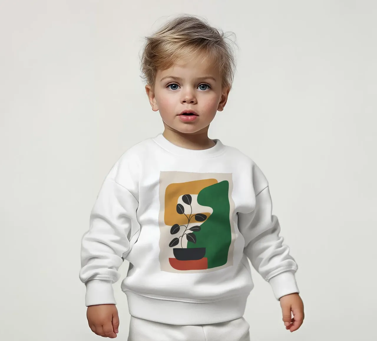 Modern Abstract Minimal Shapes Branches Art 4 Baby Sweatshirt von Nadjaa