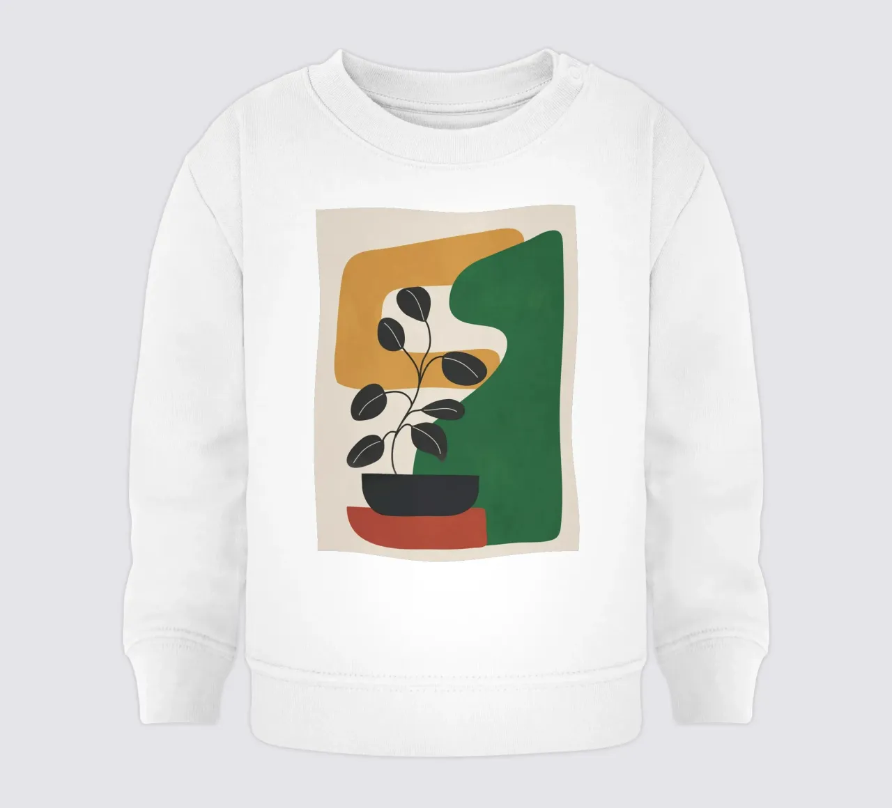 Modern Abstract Minimal Shapes Branches Art 4 Baby Sweatshirt von Nadjaa