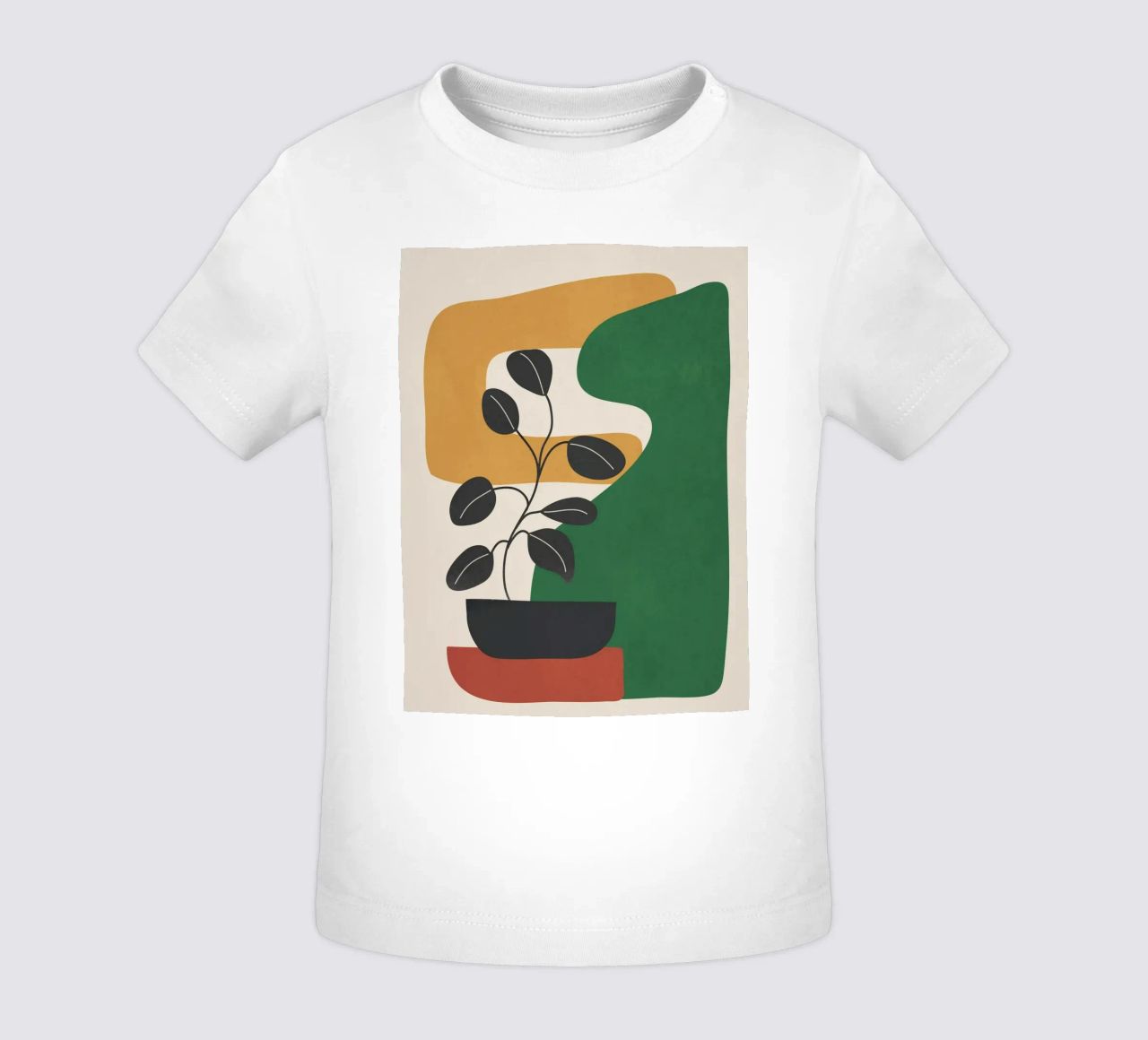 Modern Abstract Minimal Shapes Branches Art 4 maglietta neonato da Nadjaa