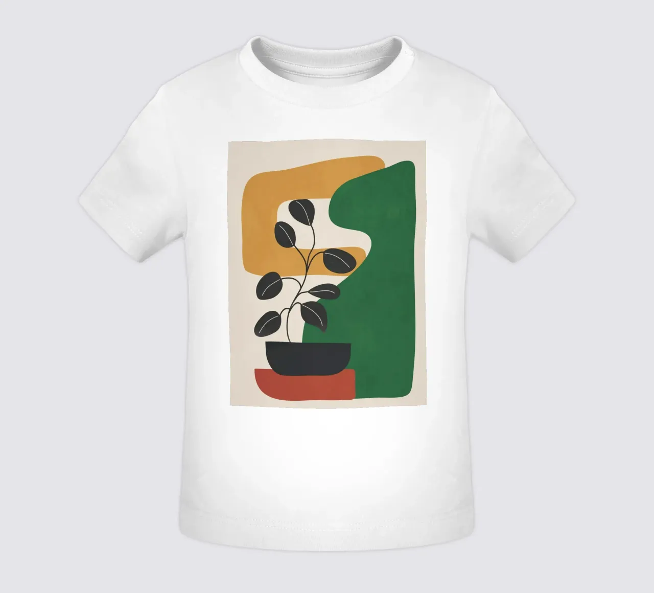 Modern Abstract Minimal Shapes Branches Art 4 maglietta neonato da Nadjaa