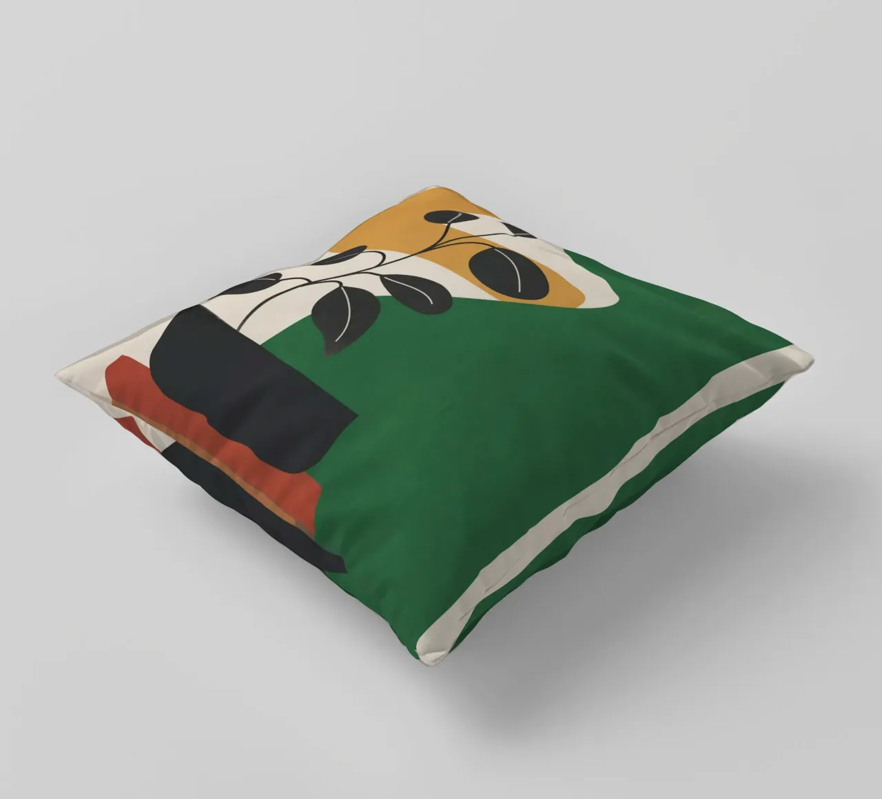 Modern Abstract Minimal Shapes Branches Art 4 cuscino da Nadjaa