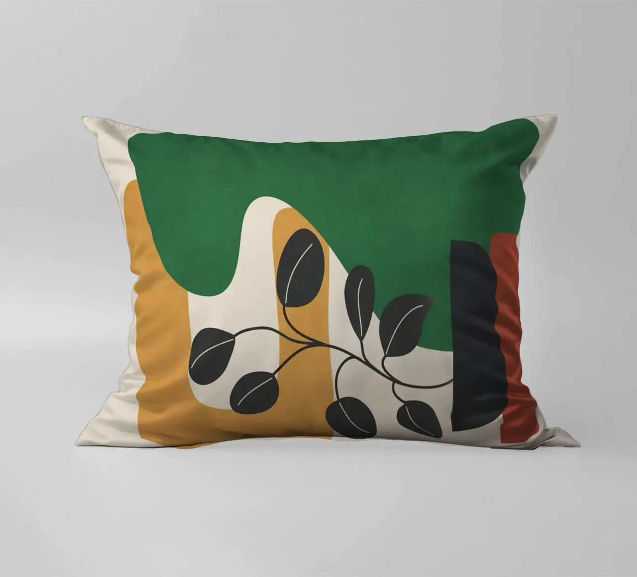 Modern Abstract Minimal Shapes Branches Art 4 cuscino da Nadjaa