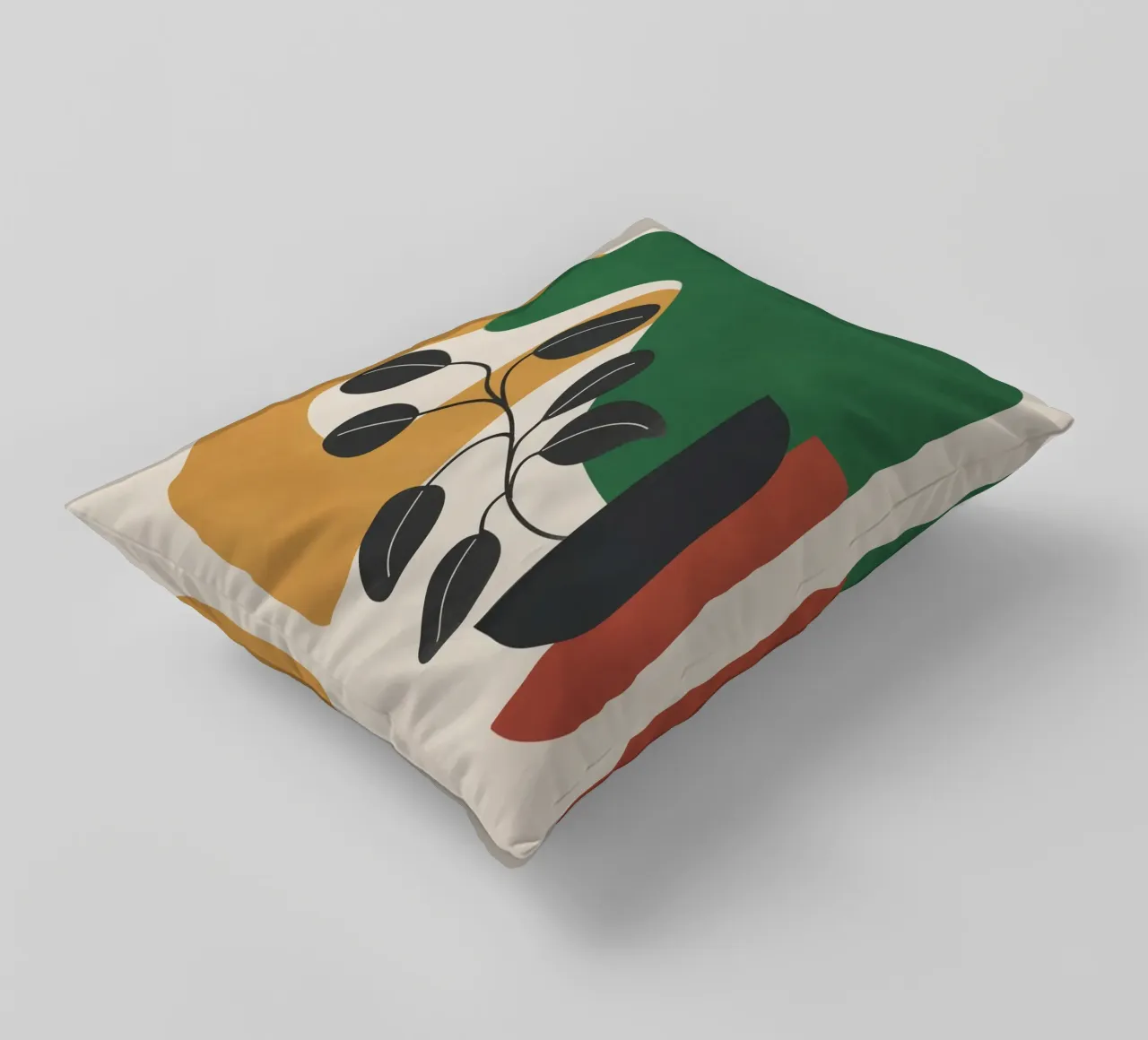 Modern Abstract Minimal Shapes Branches Art 4 cuscino da Nadjaa