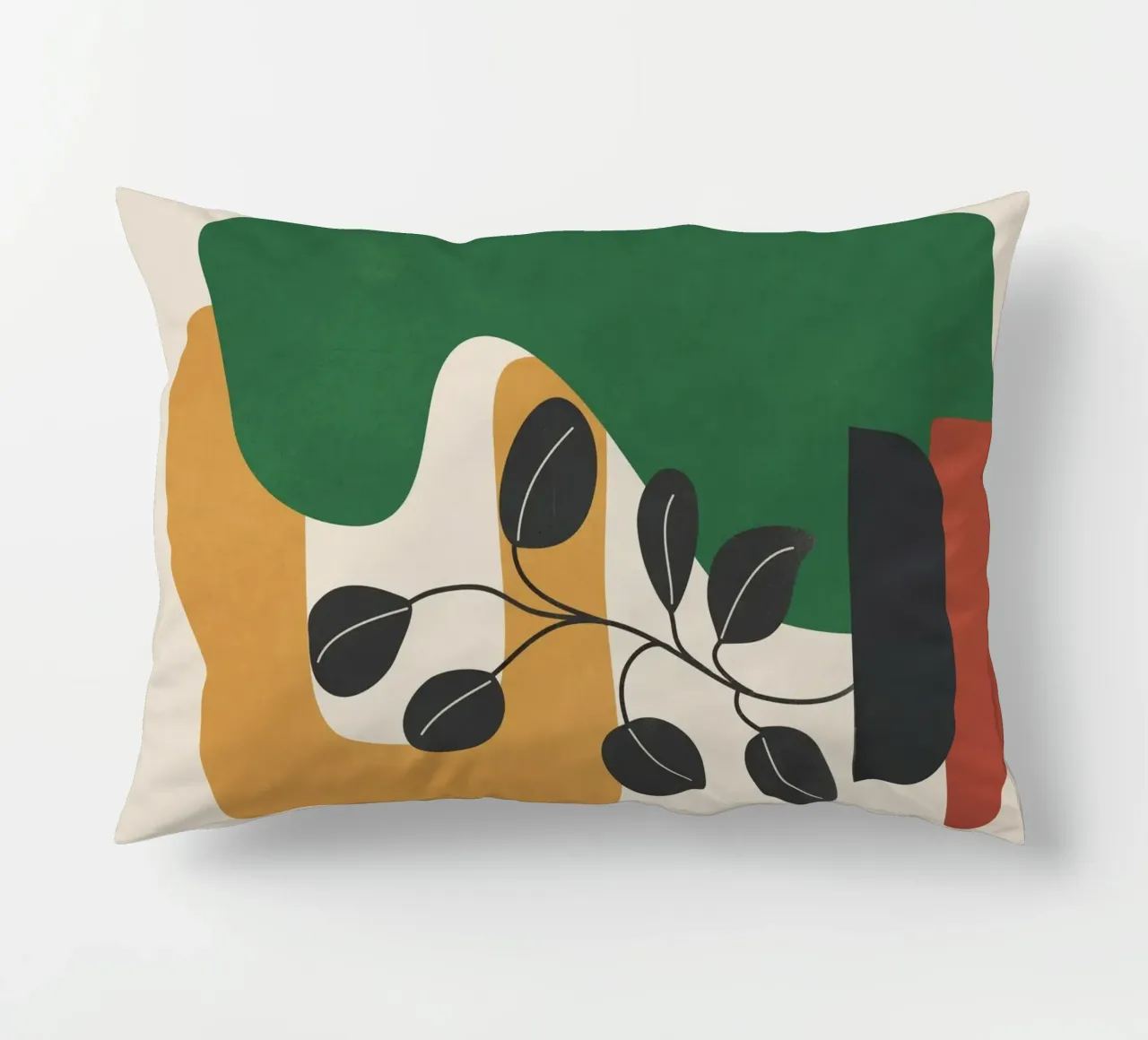 Modern Abstract Minimal Shapes Branches Art 4 cuscino da Nadjaa