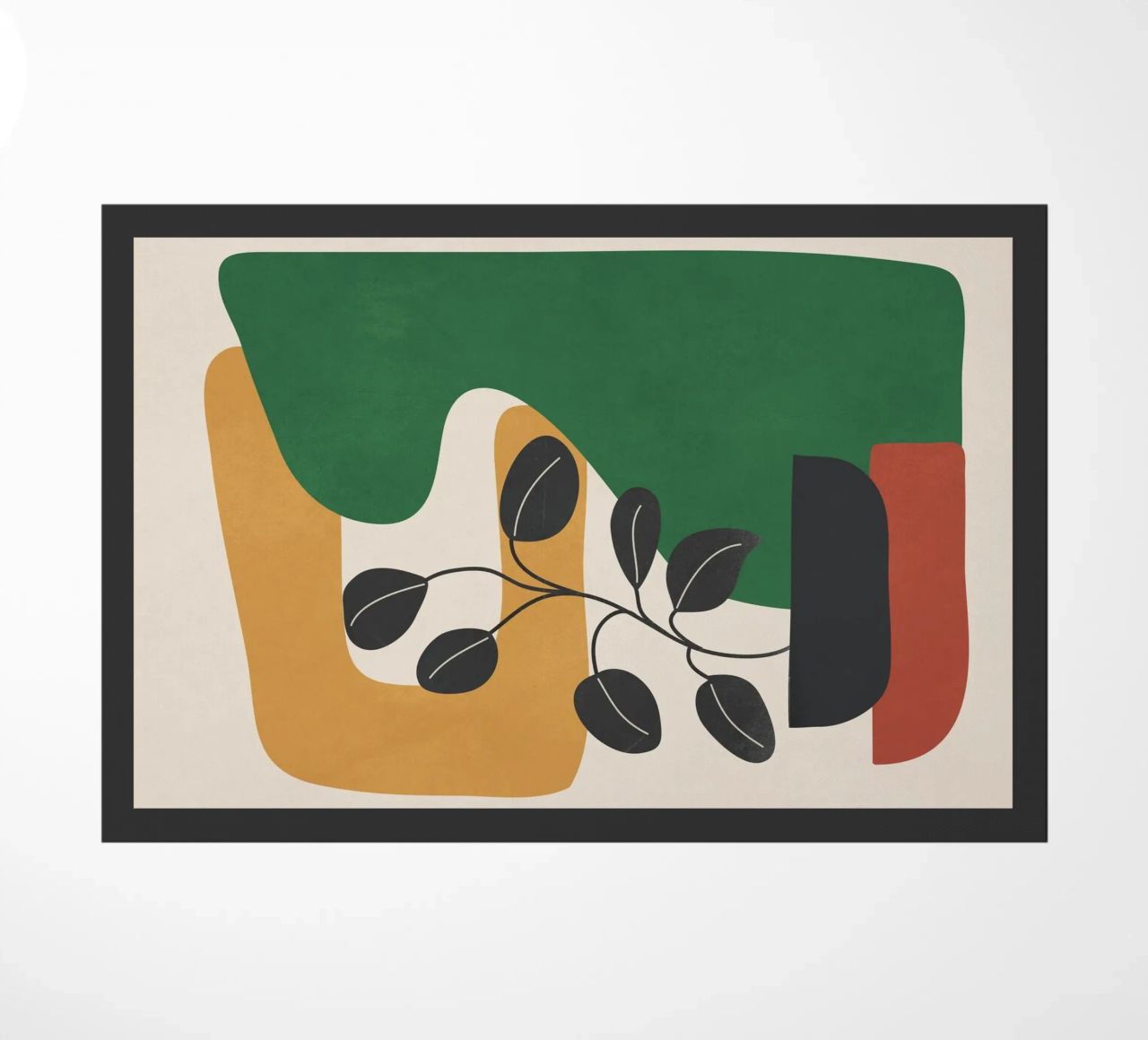 Modern Abstract Minimal Shapes Branches Art 4 zerbino da Nadjaa