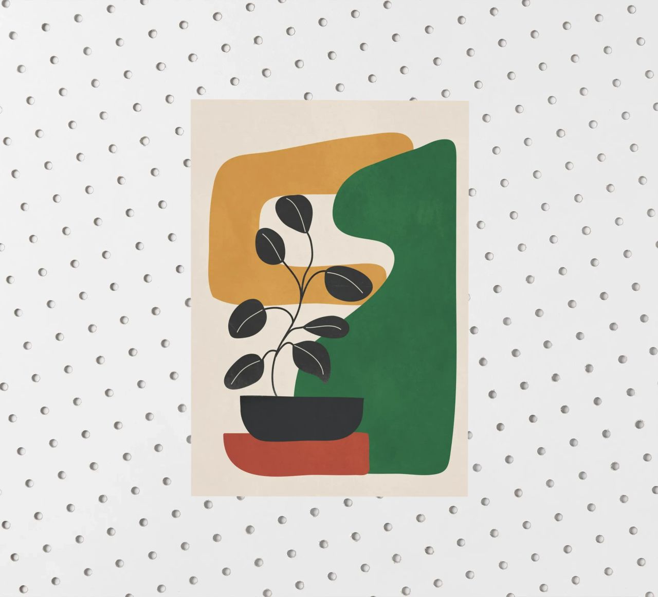 Modern Abstract Minimal Shapes Branches Art 4 adesivo da Nadjaa