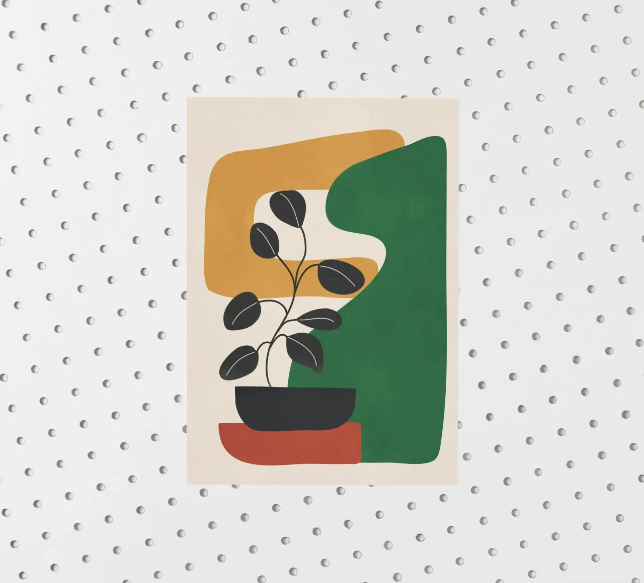 Modern Abstract Minimal Shapes Branches Art 4 adesivo da Nadjaa