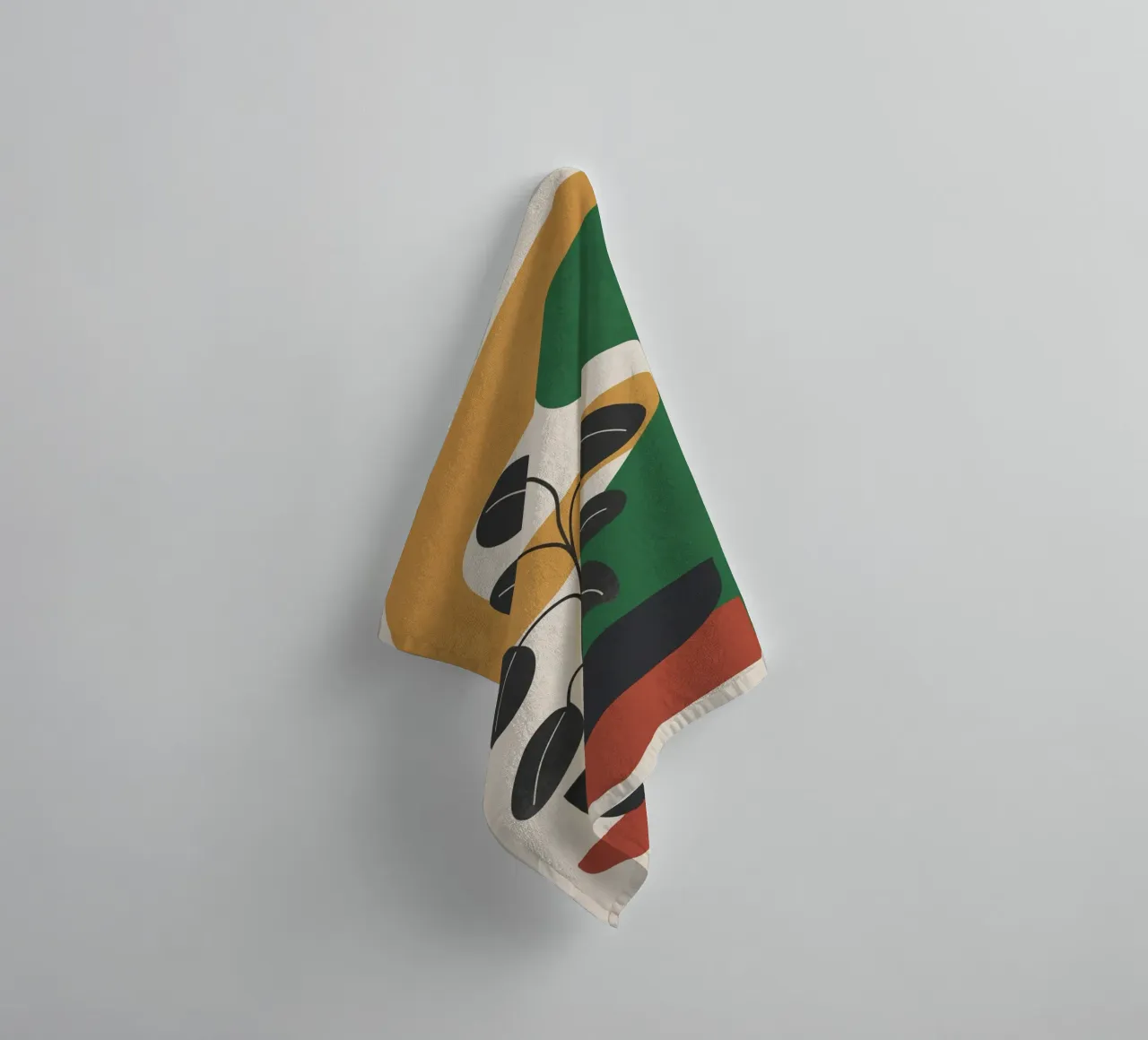 Modern Abstract Minimal Shapes Branches Art 4 asciugamano da bagno da Nadjaa