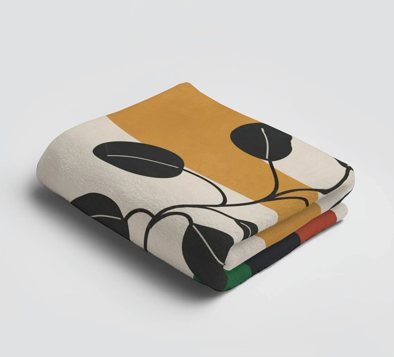 Modern Abstract Minimal Shapes Branches Art 4 asciugamano da bagno da Nadjaa