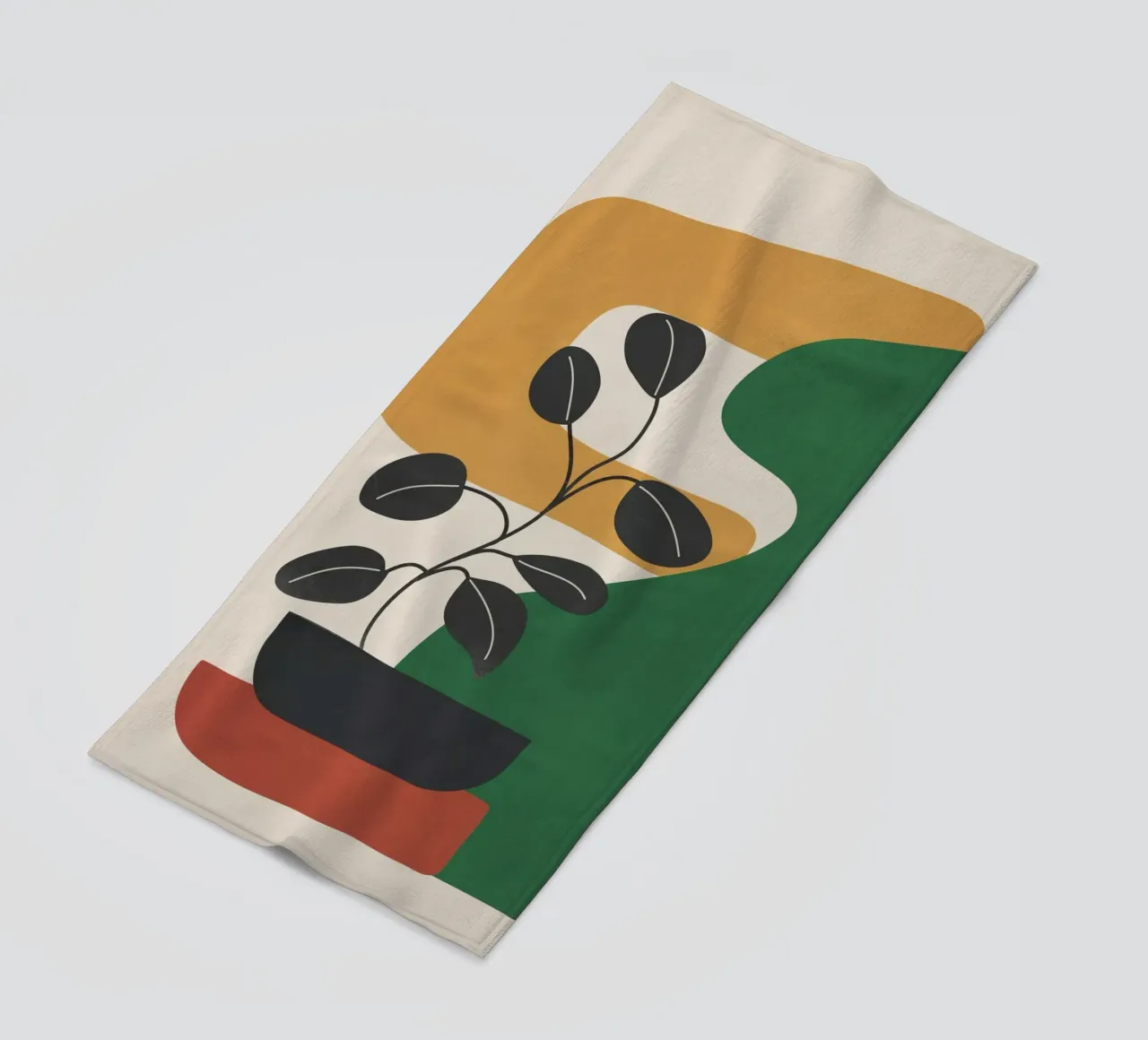 Modern Abstract Minimal Shapes Branches Art 4 telo mare da Nadjaa