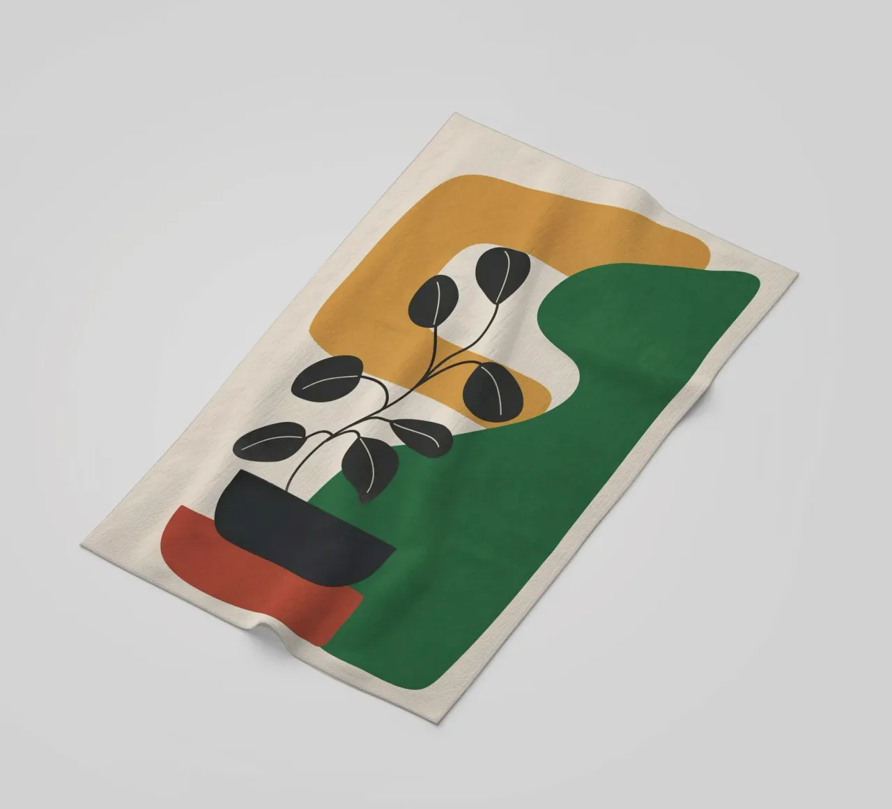 Modern Abstract Minimal Shapes Branches Art 4 telo mare da Nadjaa