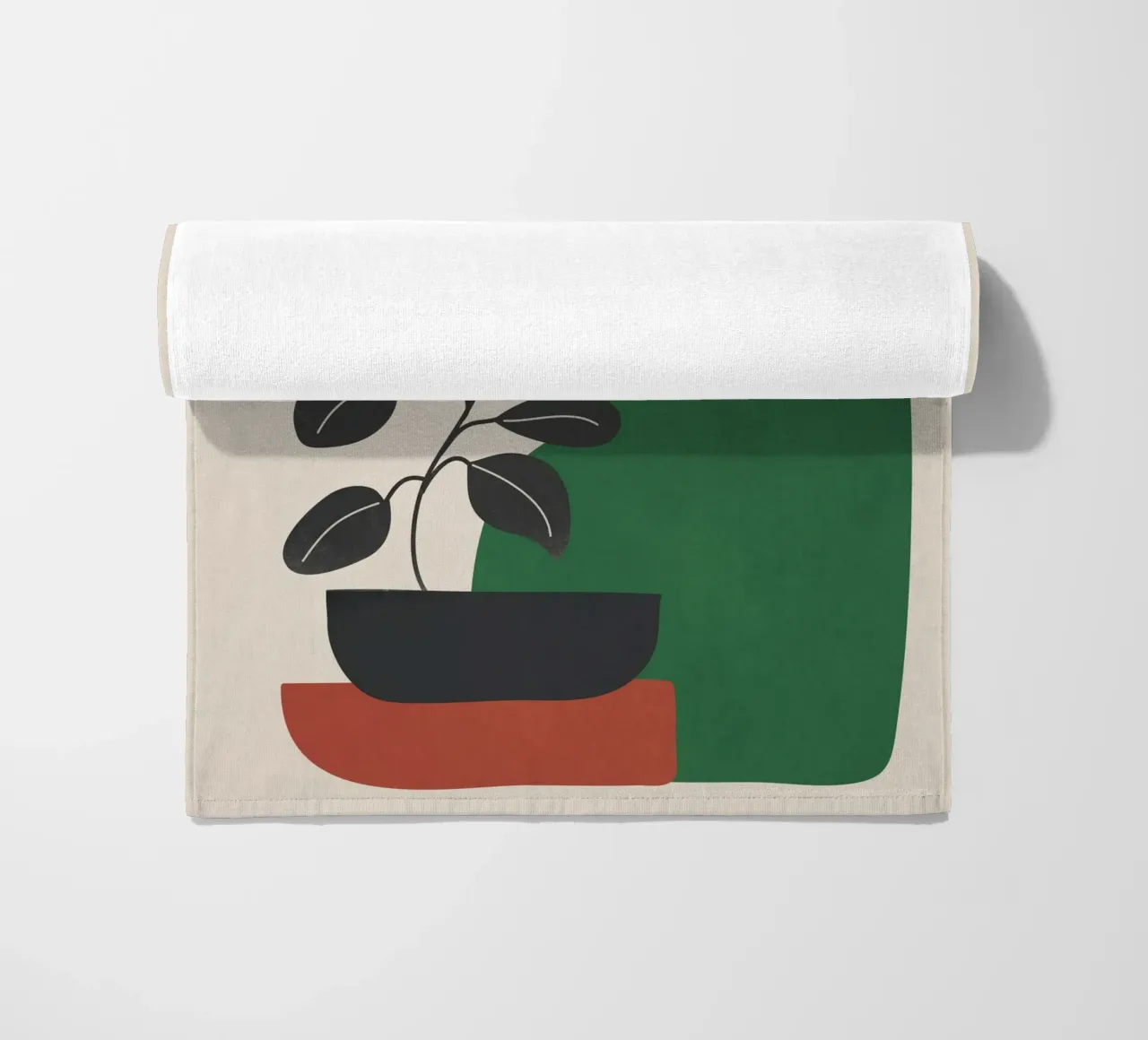 Modern Abstract Minimal Shapes Branches Art 4 telo mare da Nadjaa